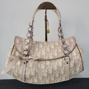 •CHRISTIAN DIOR* Vintage Romantique Trotter Monogram Handbag